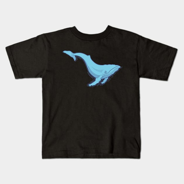 whale Kids T-Shirt by CheMaik